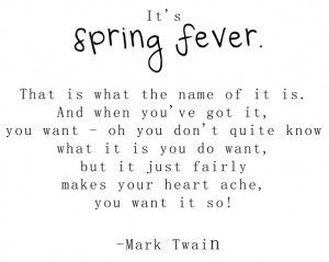 spring fever